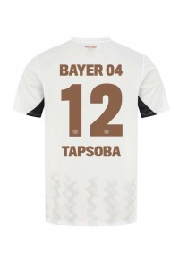 Bayer Leverkusen Edmond Tapsoba #12 Voetbaltruitje Uit tenue 2024-25 Korte Mouw